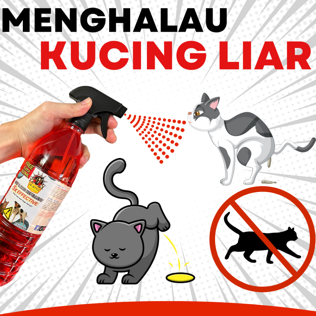 Spray Khas Penghalau Anjing & Kucing Liar